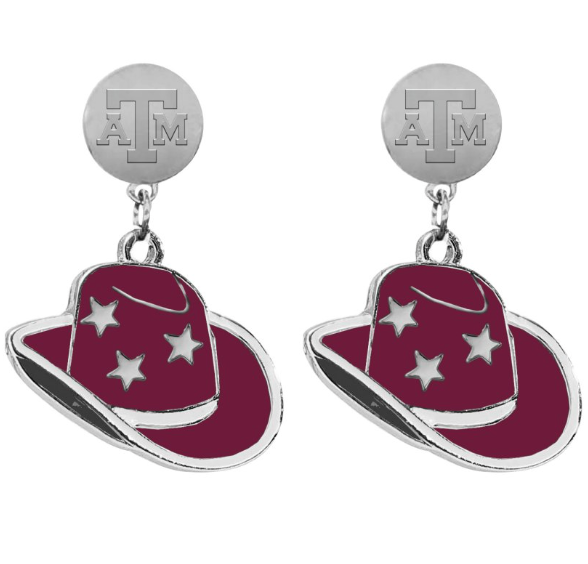Texas A&M Stetson Earrings