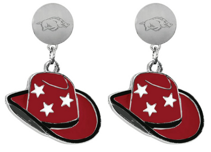 Arkansas Razorbacks Stetson Earrings