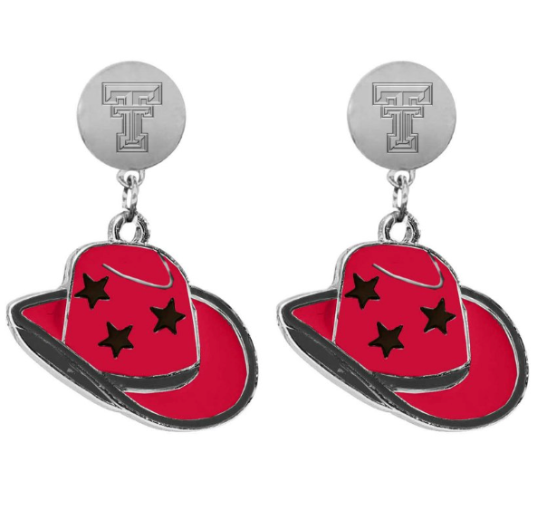 Texas Tech Stetson Earrings