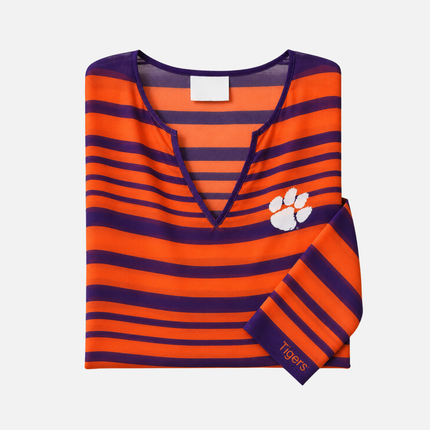 Clemson Tigers Sheer Stripe Tunic