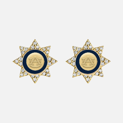 Auburn Tigers Gladiolas Earrings
