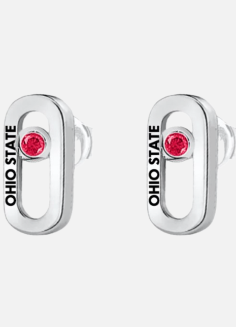 Ohio State Buckeyes Allium Earrings