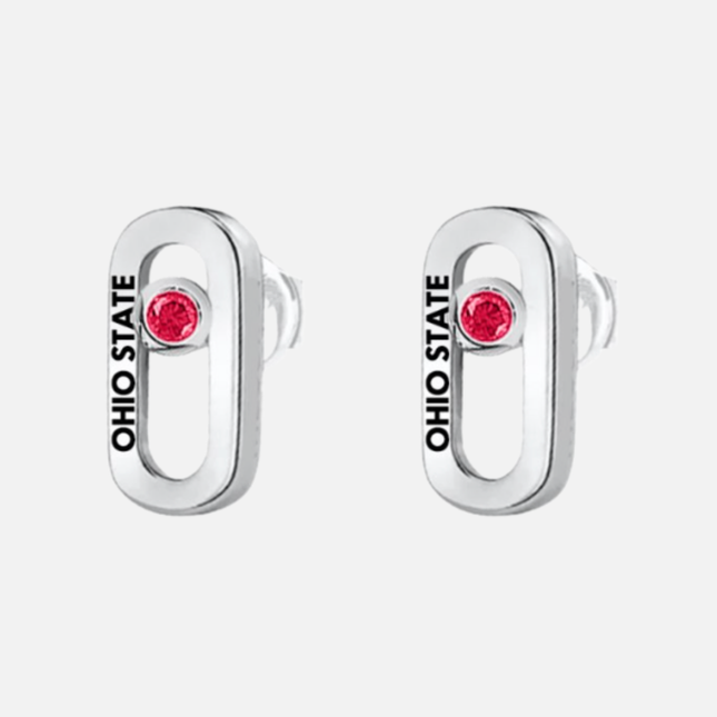 Ohio State Buckeyes Allium Earrings