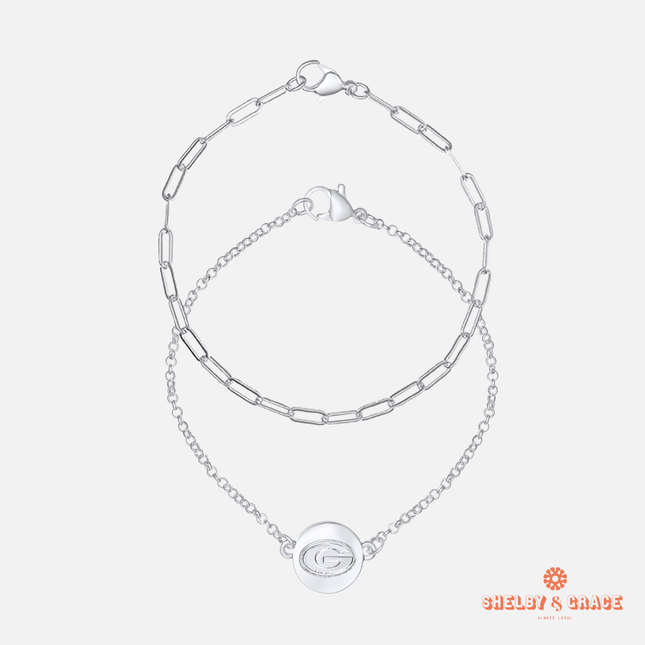 Georgia Bulldogs Smokey Bracelet Set