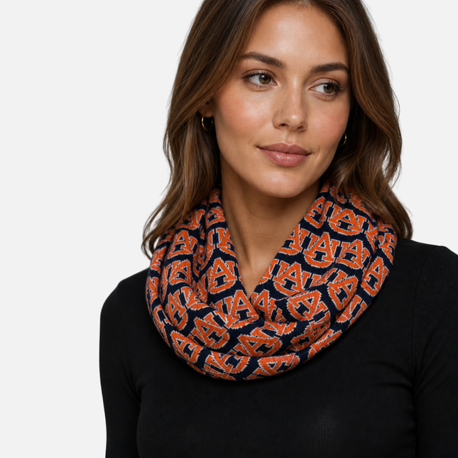Auburn Tigers Logo Infinity Knit Scarf