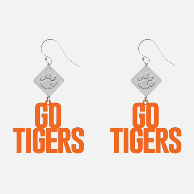 Clemson Tigers Betsy Laser Cut Earrings
