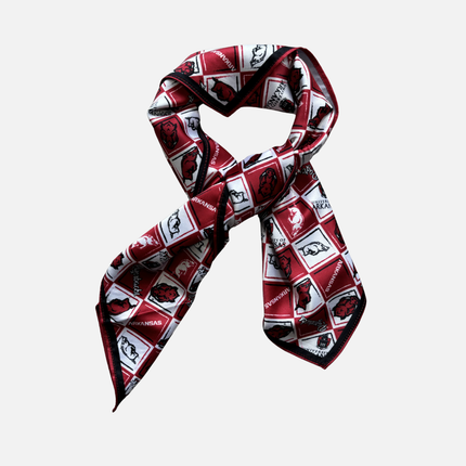Arkansas Razorbacks Prins Hair Square Scarf