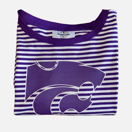 Kansas State Wildcats Striped Tee