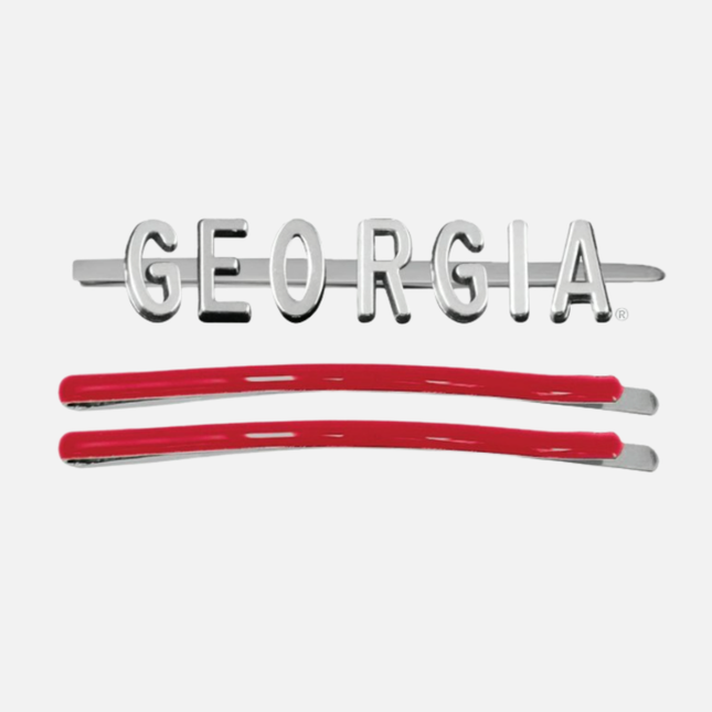Georgia Bulldogs Ina 3 Piece Bobby Pin Set