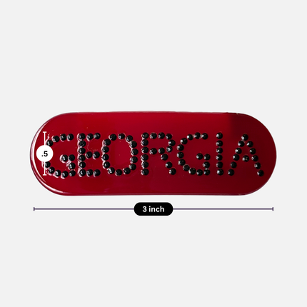 Georgia Bulldogs Kalliope Rhinestone Barrette