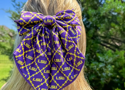 LSU Tigers Fields Cape Cod Hair Bow