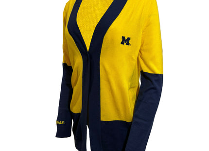 Michigan Wolverines Color Block Cardigan