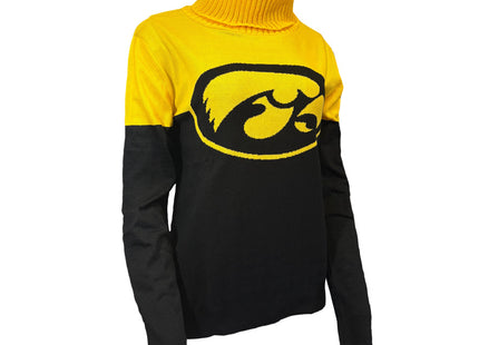 Iowa Hawkeyes Cowl Neck Logo Sweater