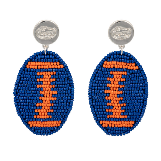 Florida Touchback Football Earrings