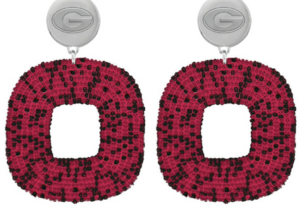 Georgia Tigris Hand Beaded Earrings