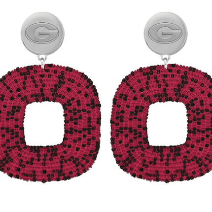 Georgia Tigris Hand Beaded Earrings