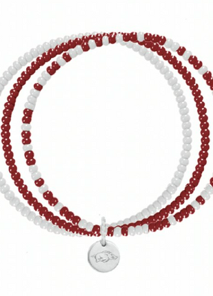 Arkansas Razorbacks Loire Hand Beaded Bracelet