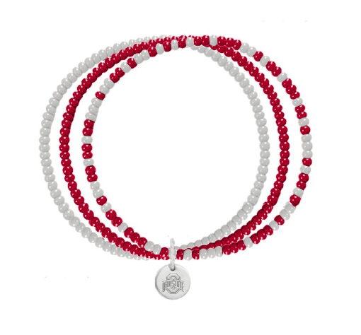 Ohio State Loire Hand Beaded Bracelet