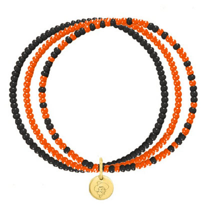 Oklahoma State Loire Hand Beaded Bracelet