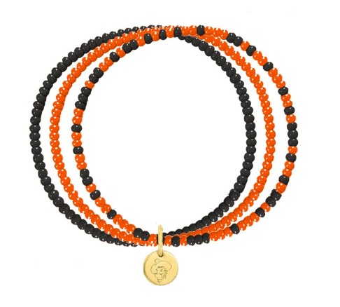 Oklahoma State Loire Hand Beaded Bracelet