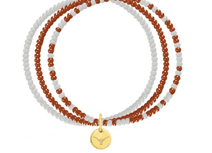 Texas Longhorns Loire Hand Beaded Bracelet