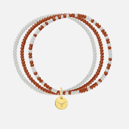 Texas Longhorns Loire Hand Beaded Bracelet