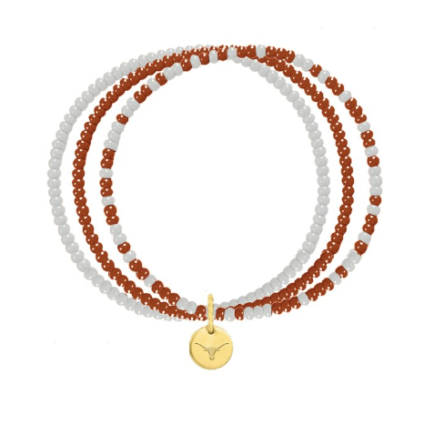Texas Longhorns Loire Hand Beaded Bracelet