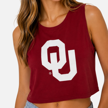 Oklahoma Sooners Zora Cropped Tank