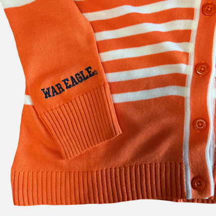 Auburn Tigers Stripe Cardigan Sweater