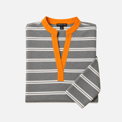 Pewter, White & Orange Seychelles Tunic