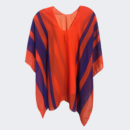 Clemson Tigers Peyton Stripe Scarf Poncho