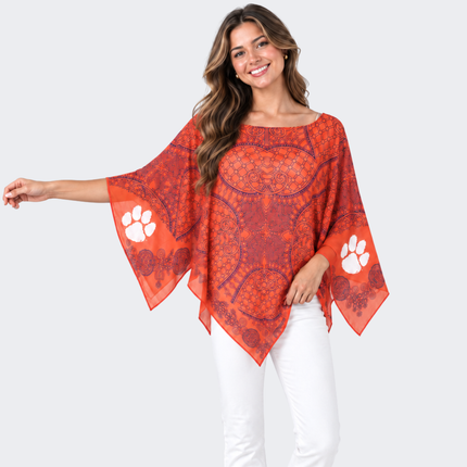 Clemson Tigers Lily Scarf Poncho