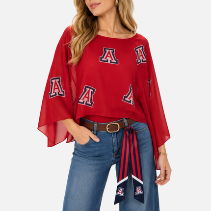 Arizona Wildcats Peyton Logo Scarf Poncho