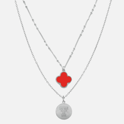 Texas Tech Red Raiders Clover Necklace