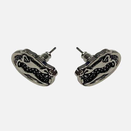 Florida Gators Logo Stud Earrings Silver Plated