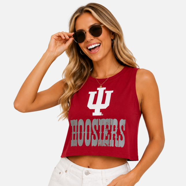 Indiana Hoosiers Zora Cropped Tank