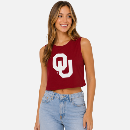 Oklahoma Sooners Zora Cropped Tank