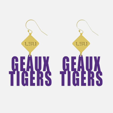 LSU Tigers Betsy Laser Cut Earrings