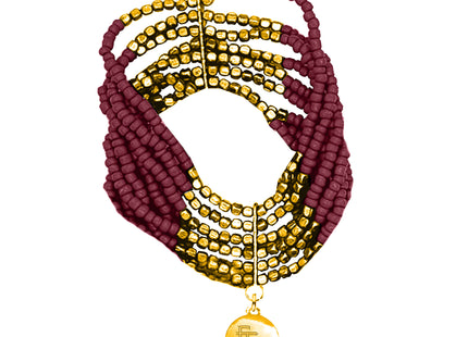 Florida State Seminoles Hand Beaded Lenox Bracelet