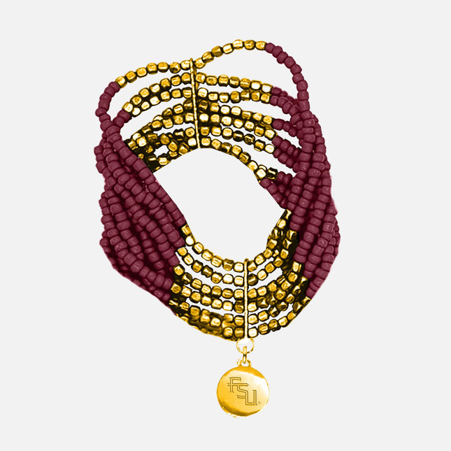 Florida State Seminoles Hand Beaded Lenox Bracelet