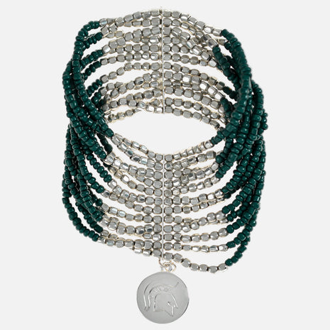 Michigan State Spartans Hand Beaded Lenox Bracelet