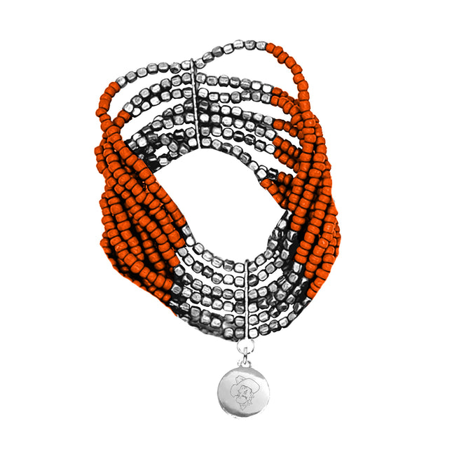 Oklahoma State Cowboys Hand Beaded Lenox Bracelet