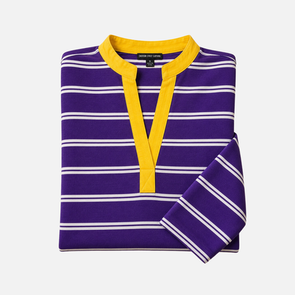 Purple White & Yellow Seychelles Tunic