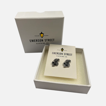 Kansas Jayhawks Logo Stud Earrings