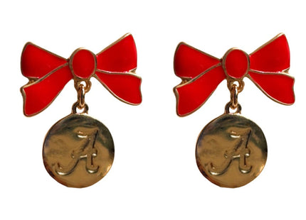 Alabama Crimson Tide Impatiens Earrings
