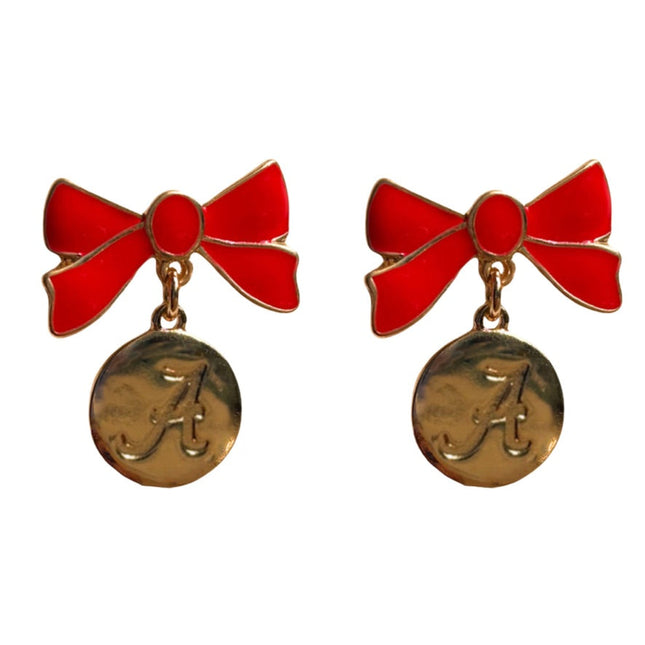 Alabama Crimson Tide Impatiens Earrings
