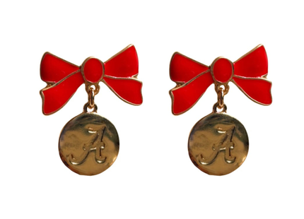 Alabama Crimson Tide Impatiens Earrings