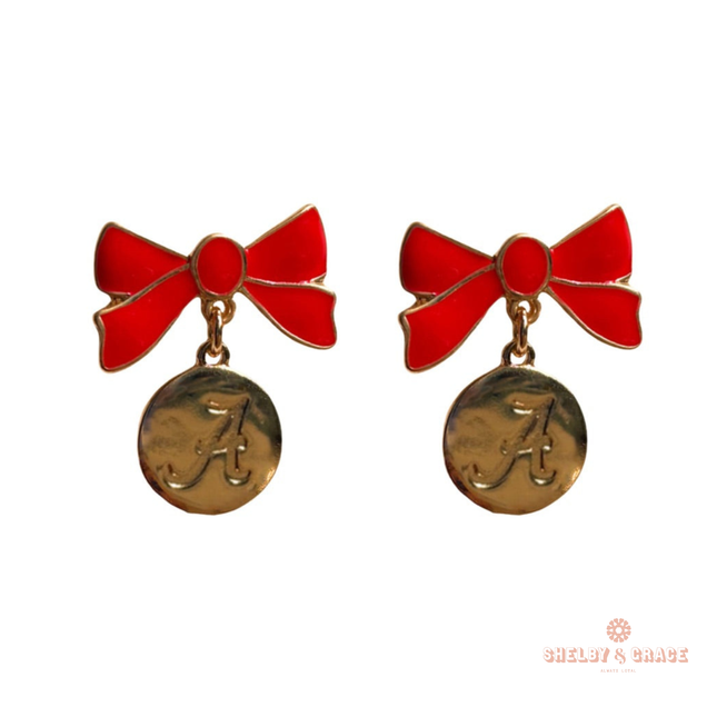 Alabama Crimson Tide Impatiens Earrings