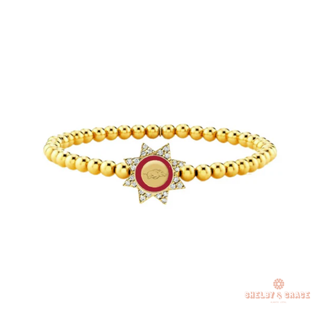Arkansas Razorbacks Begonia Bracelet