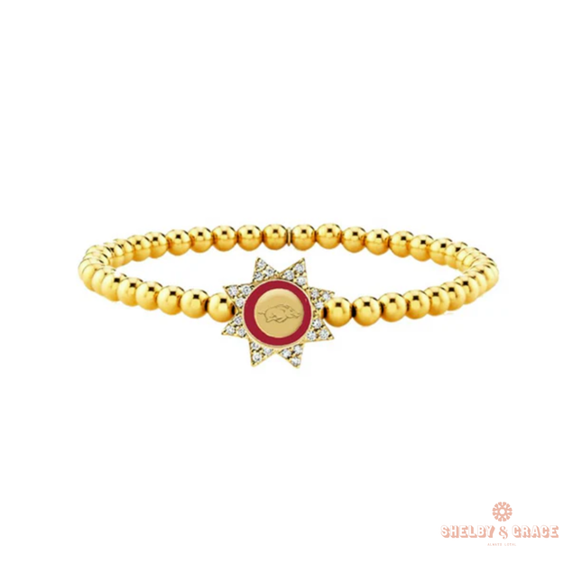Arkansas Razorbacks Begonia Bracelet